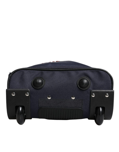 Dolce & Gabbana Kids' Wheeled Backpack – Blue & Red