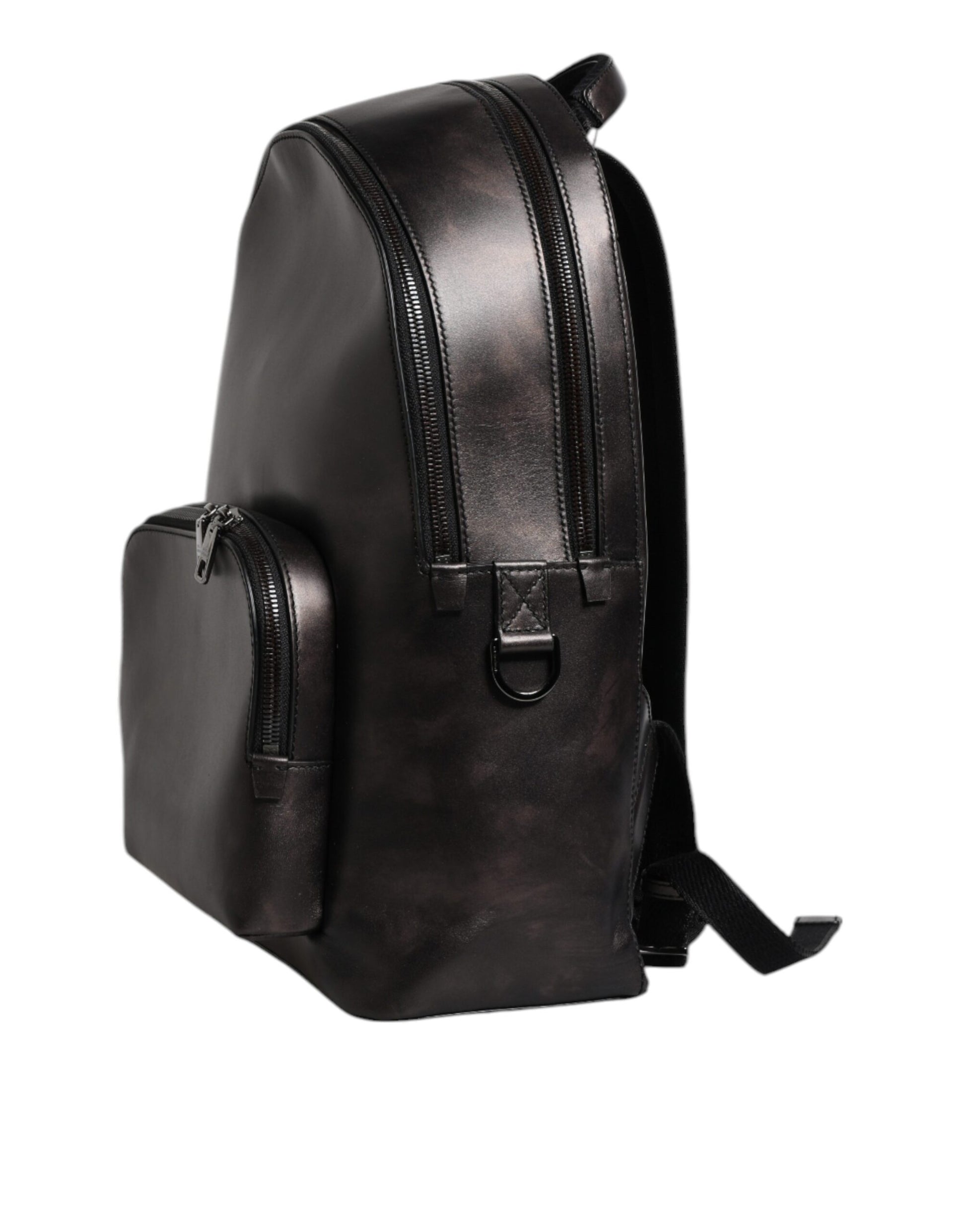 Dolce & Gabbana Men's Bronze Leather School Travel Backpack Bag