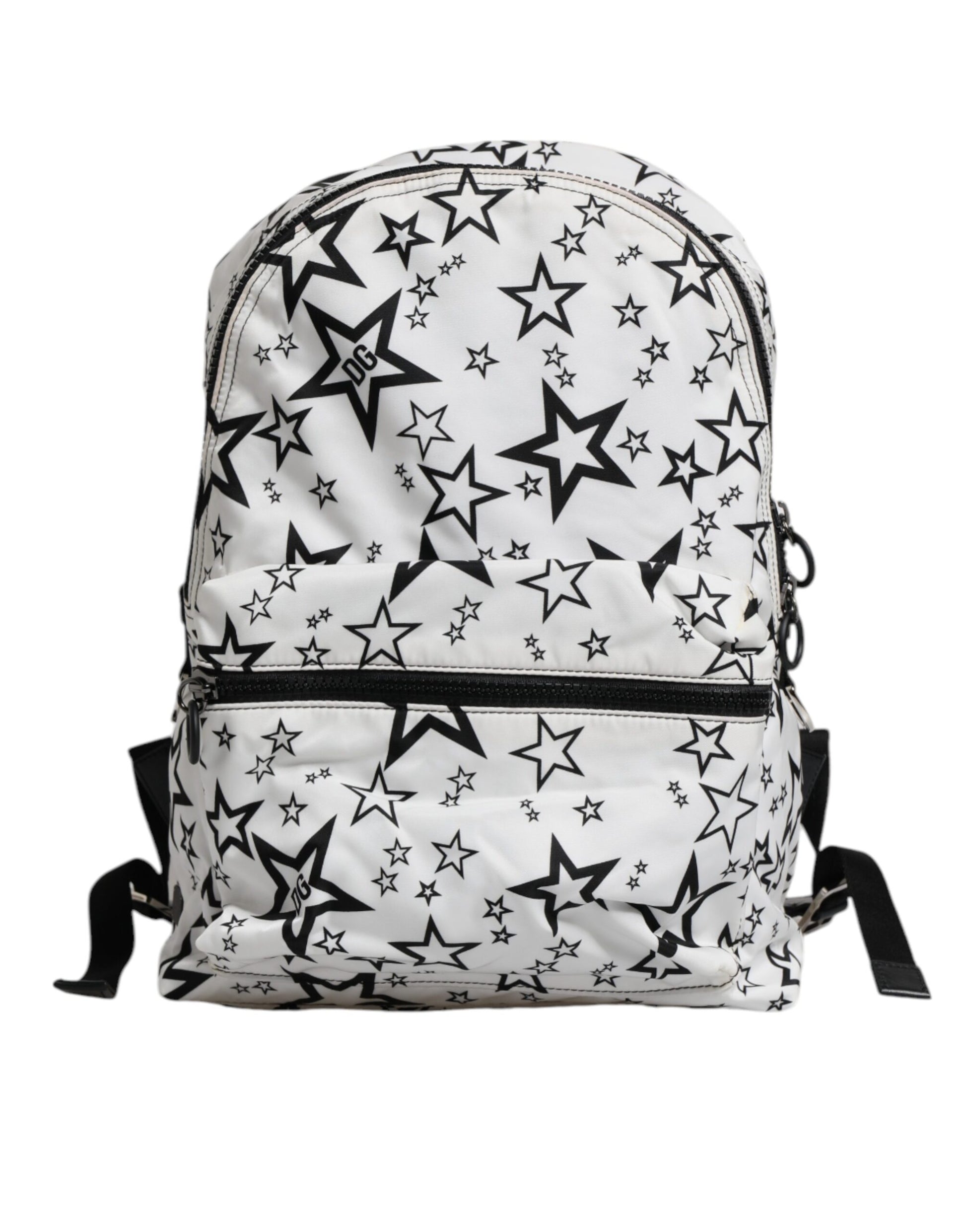 Dolce & Gabbana White DG Stars Print Millennials Backpack
