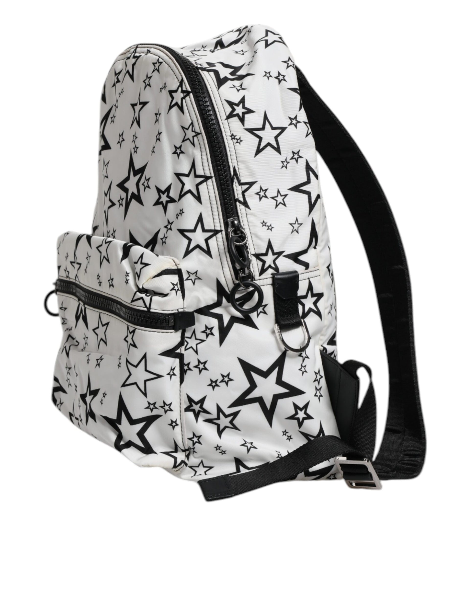 Dolce & Gabbana White DG Stars Print Millennials Backpack