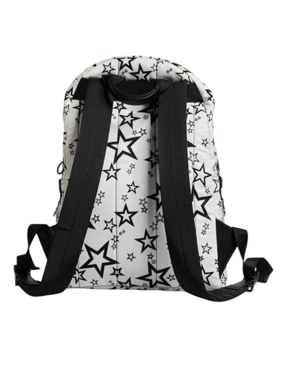 Dolce & Gabbana White DG Stars Print Millennials Backpack