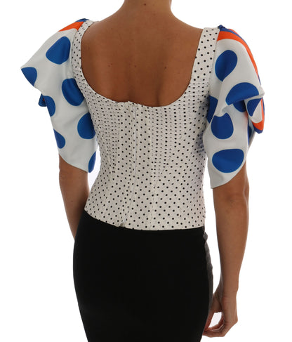 Elegant Polka Dot Bustier Top - The Luxe Alliance