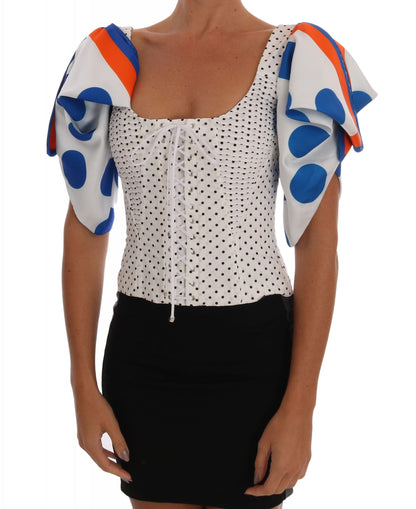 Elegant Polka Dot Bustier Top - The Luxe Alliance