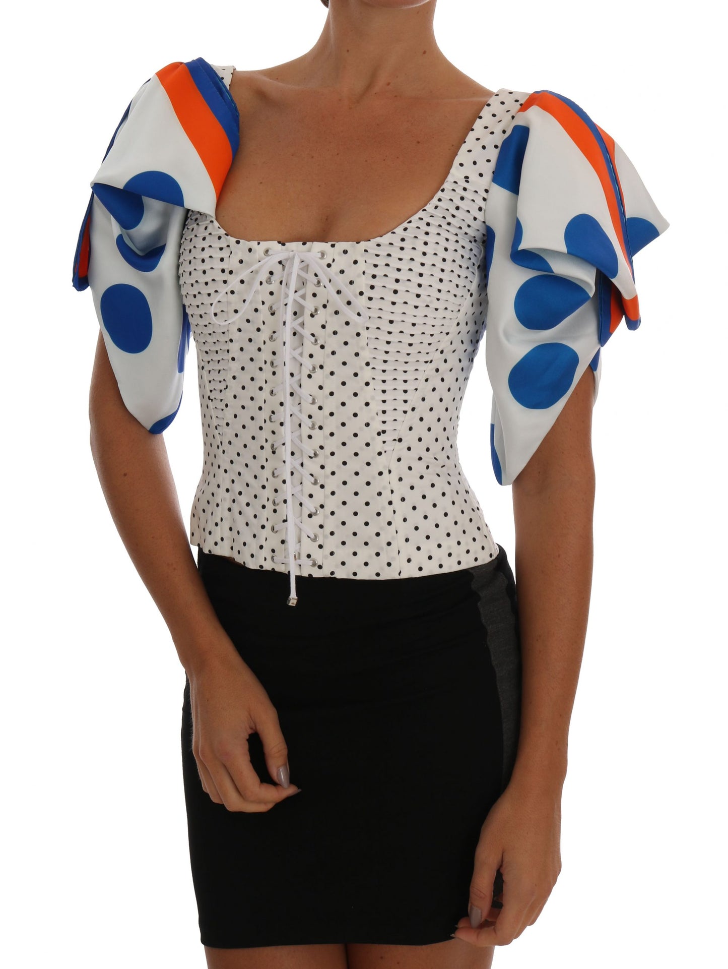 Elegant Polka Dot Bustier Top - The Luxe Alliance