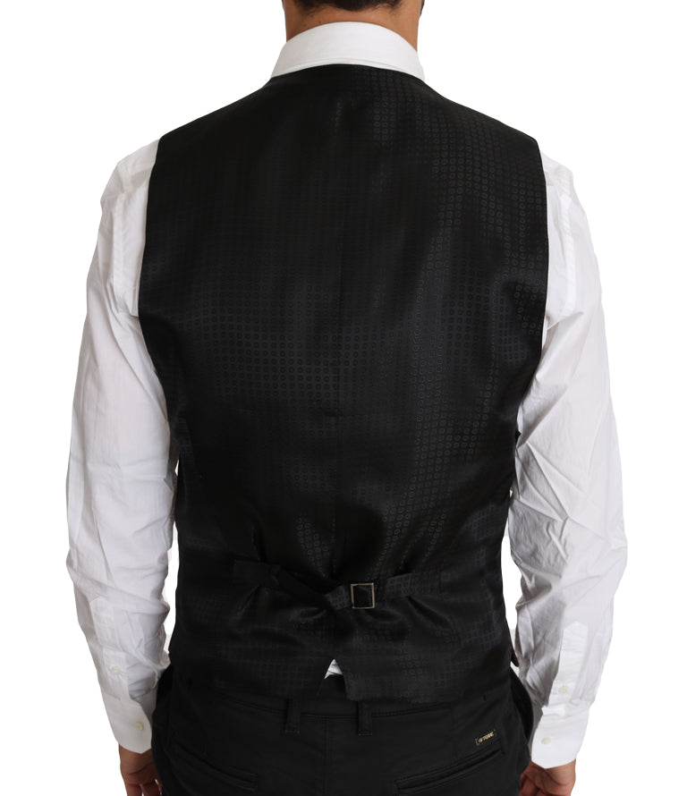  - Elegant Purple Patterned Men's Formal Vest