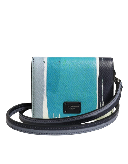 Dolce & Gabbana Multicolour Leather DG Logo Bifold Card Holder Wallet