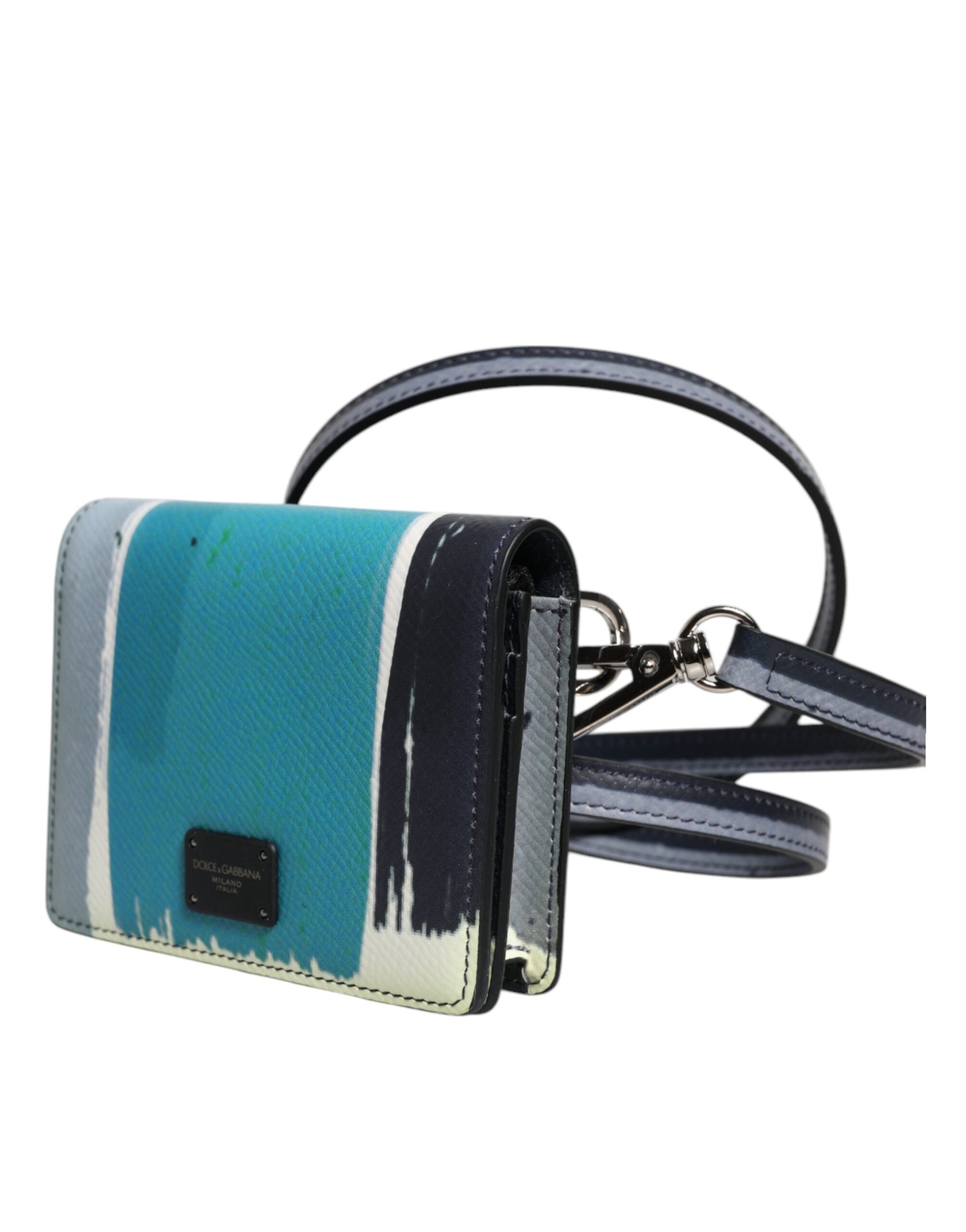 Dolce & Gabbana Multicolour Leather DG Logo Bifold Card Holder Wallet