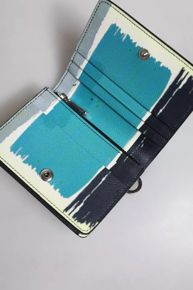 Dolce & Gabbana Multicolour Leather DG Logo Bifold Card Holder Wallet