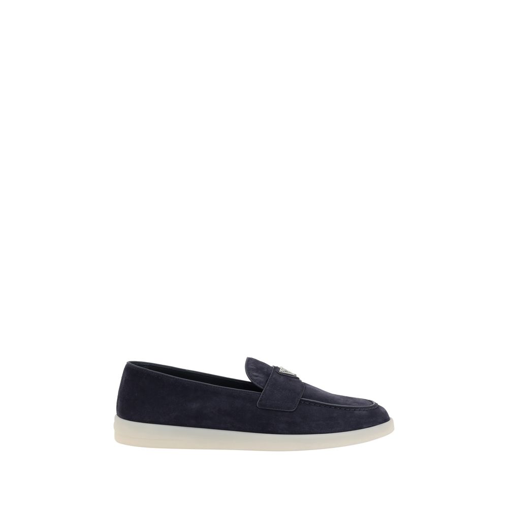 Prada Suede Loafers - Sophisticated Elegance Redefined
