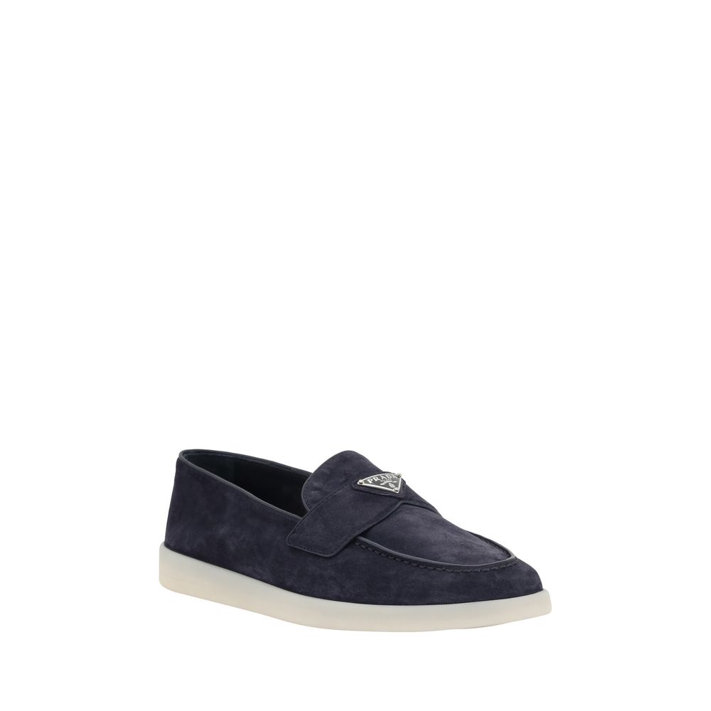 Prada Suede Loafers - Sophisticated Elegance Redefined