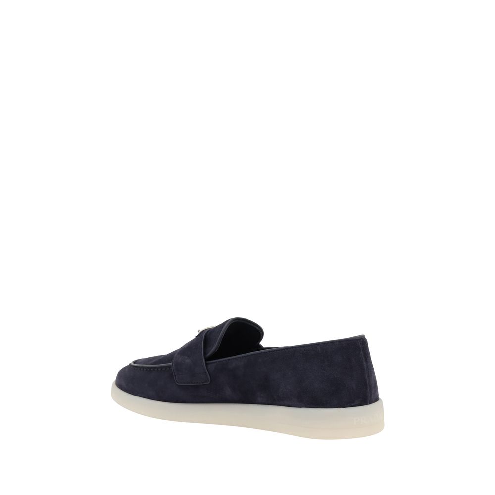 Prada Suede Loafers - Sophisticated Elegance Redefined