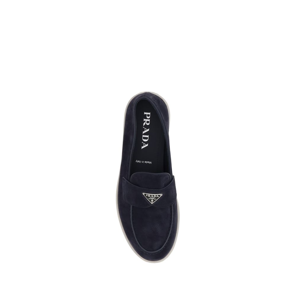 Prada Suede Loafers - Sophisticated Elegance Redefined
