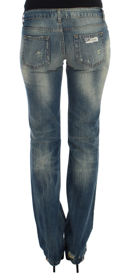  - Sleek Flair Leg Low Waist Denim