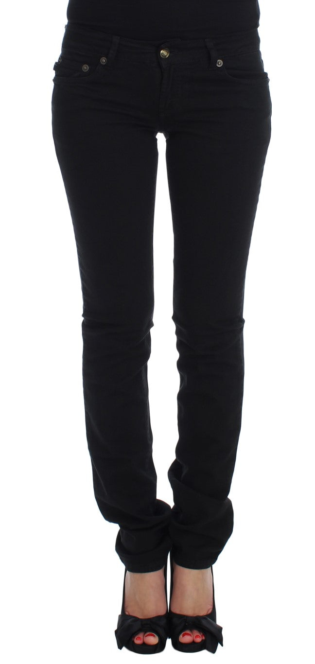  - Chic Slim Skinny Black Jeans