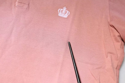 Dolce & Gabbana Pink Crown Collared Short Sleeve Polo T-shirt