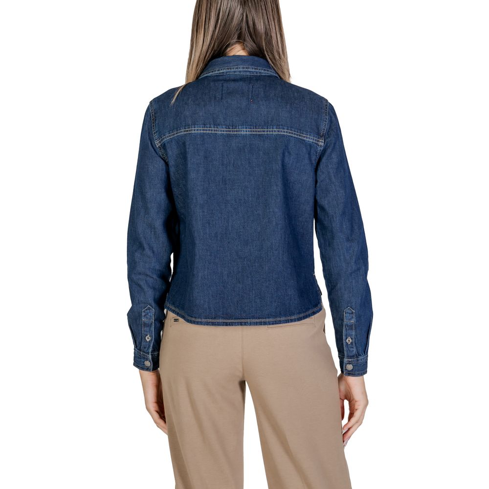 Street One Blue Denim Shirt Blouse