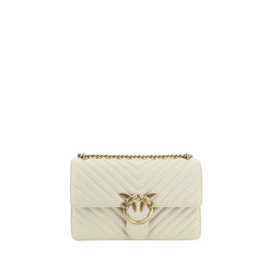 PINKO Love One Classic Leather Shoulder Bag