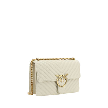 PINKO Love One Classic Leather Shoulder Bag