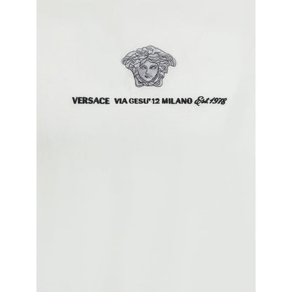 Versace Men's White Cotton T-Shirt