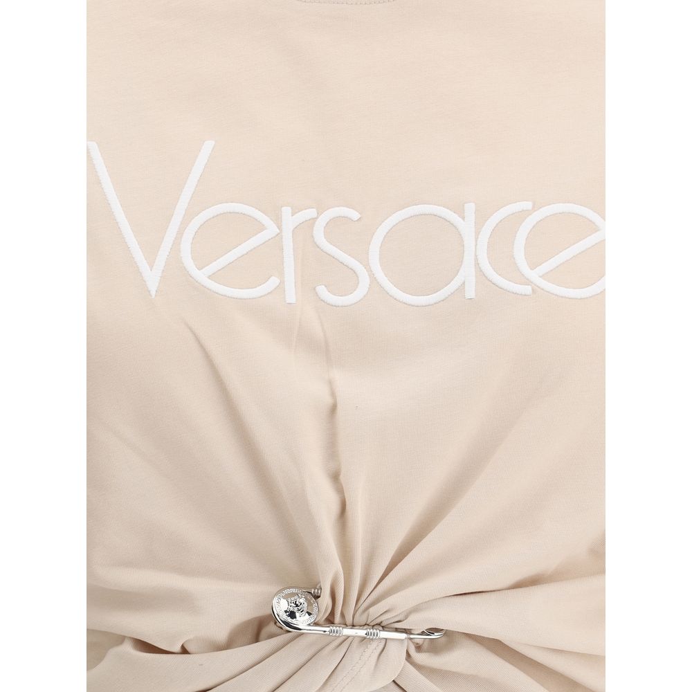 Versace Safety Pin Cropped T-Shirt