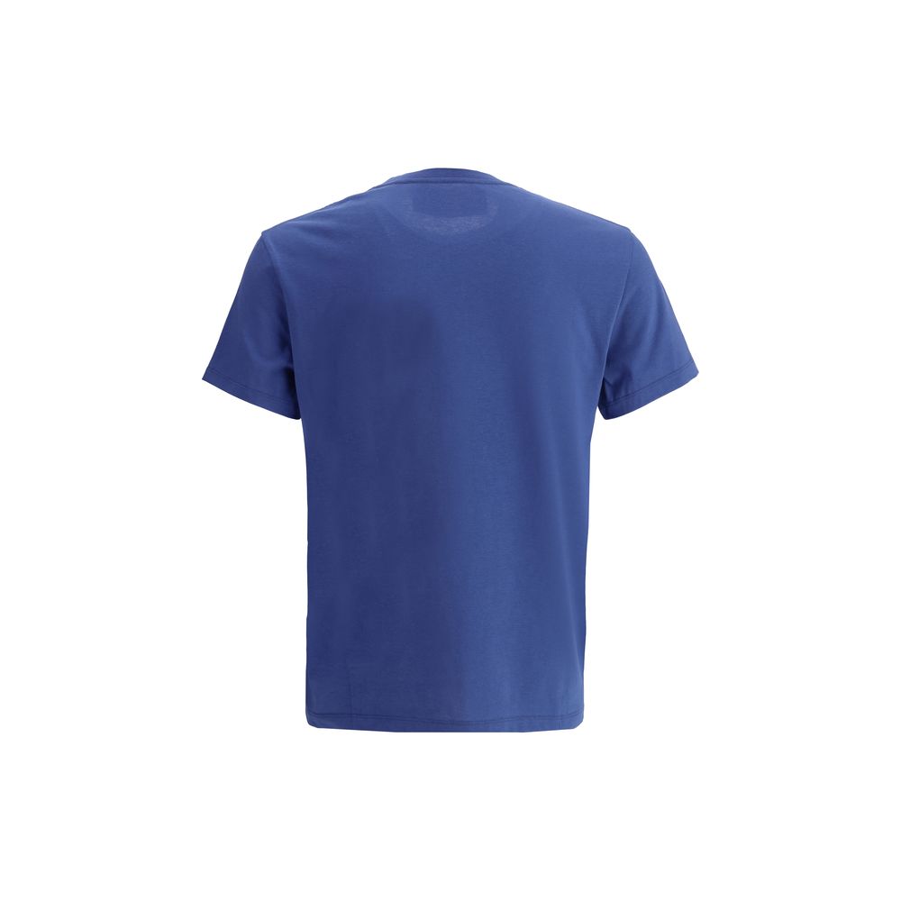 Valentino Men's Blue Cotton Crew Neck T-Shirt