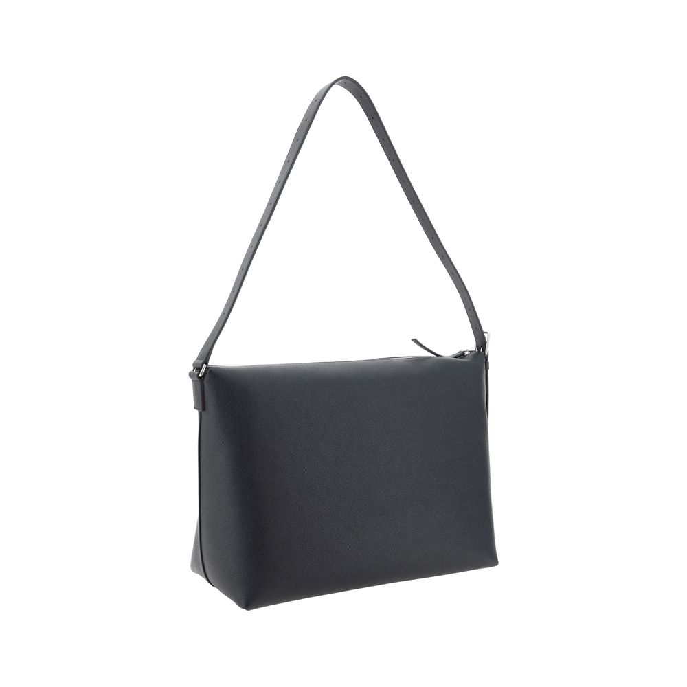 Balenciaga Men's Large Black Leather Shoulder Bag