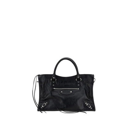Balenciaga Black Leather Le City Medium Handbag