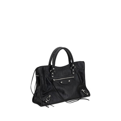 Balenciaga Black Leather Le City Medium Handbag