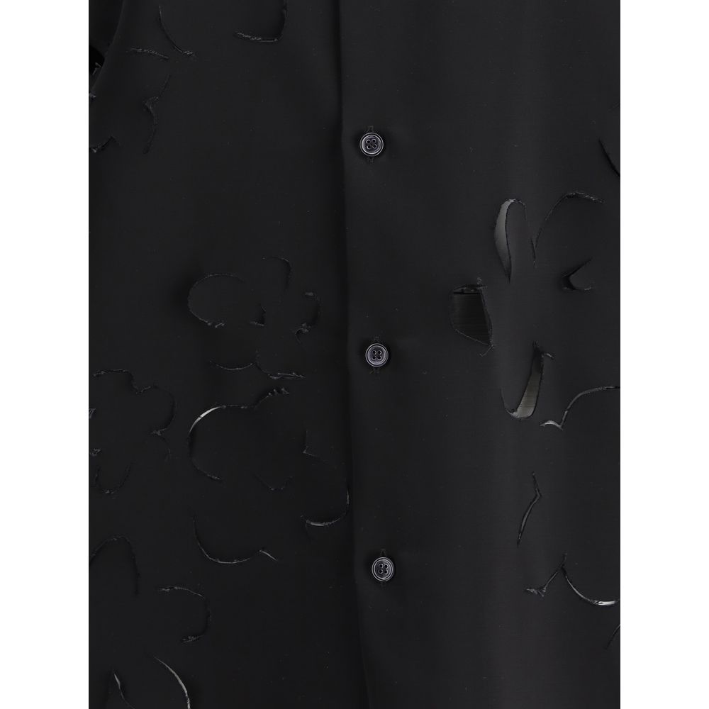 Marni Floral Cut-Out Detail Shirt