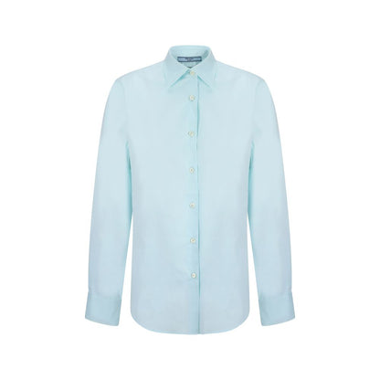Prada Cotton Shirt with Asymmetrical Hem