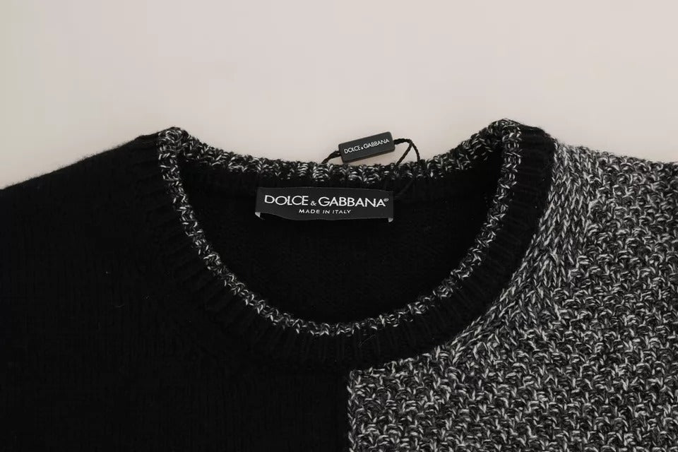 Dolce & Gabbana Multicolor KING Knight Monkey Knitted Cashmere - check Wool Sweater