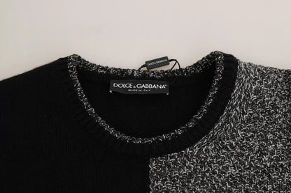 Dolce & Gabbana Multicolor KING Knight Monkey Knitted Cashmere - check Wool Sweater