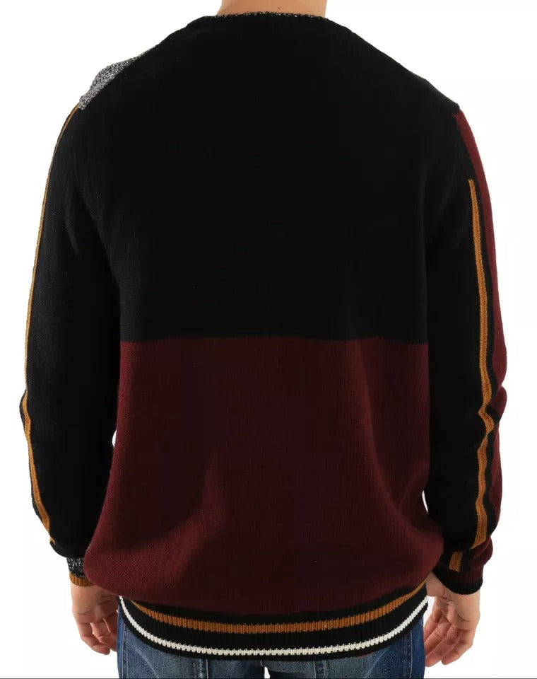 Dolce & Gabbana Men's KING Knight Embroidered Wool-Cashmere Sweater