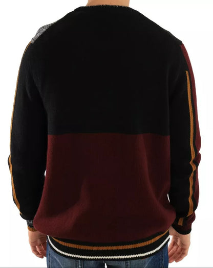 Dolce & Gabbana Multicolor KING Knight Monkey Knitted Cashmere - check Wool Sweater