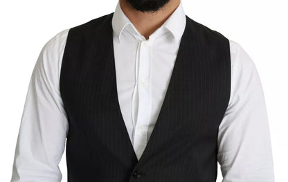 Dolce & Gabbana Men's Black Formal STAFF Dress Waistcoat