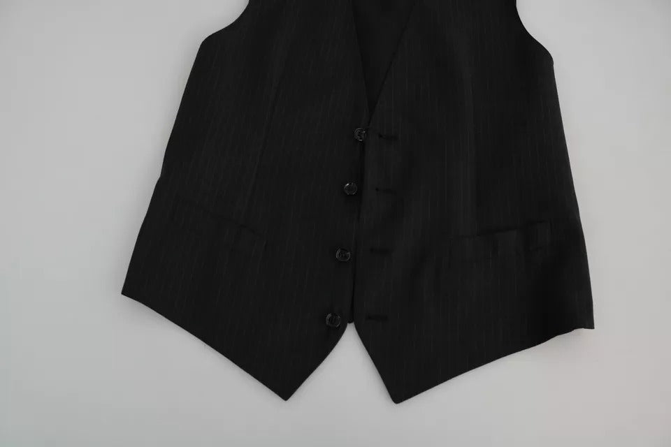 Dolce & Gabbana Men's Black Formal STAFF Dress Waistcoat