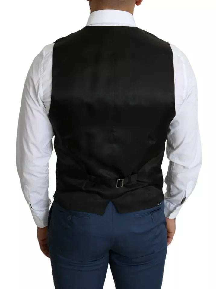 Dolce & Gabbana Men's Black Formal STAFF Dress Waistcoat