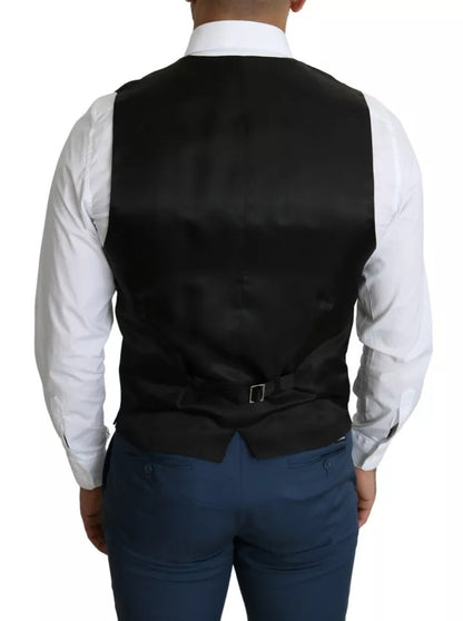 Dolce & Gabbana Men's Black Formal STAFF Dress Waistcoat