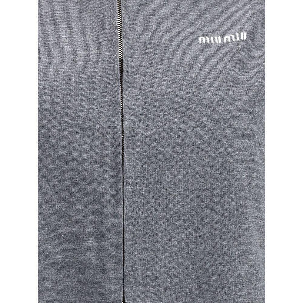 Miu Miu Mélange Zip Jacket