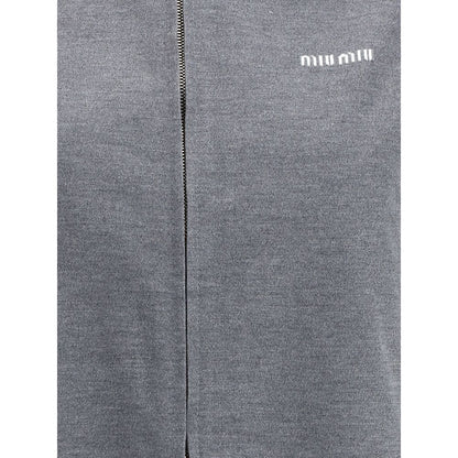 Miu Miu Mélange Zip Jacket