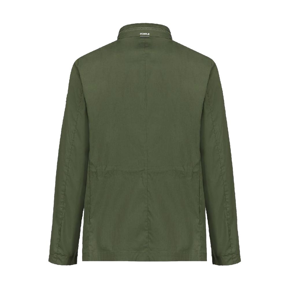 People Of Shibuya Men's Green Cotton Jacket