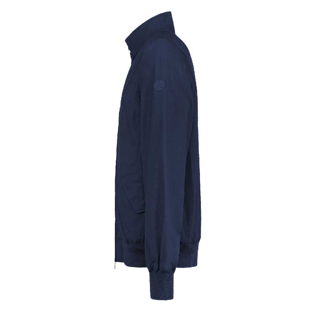 People Of Shibuya Men's Dark Blue Cotton Bomber Jacket