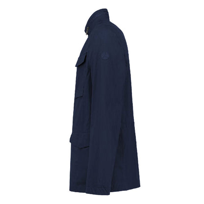People Of Shibuya Men's Dark Blue Cotton Jacket