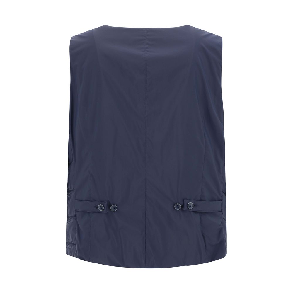 Herno Blue Padded Vest for Men