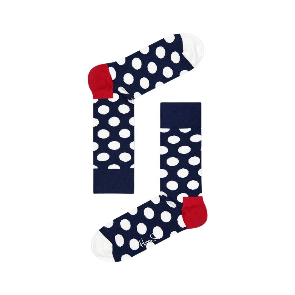 Happy Socks Blue Red & White Dot Cotton Socks