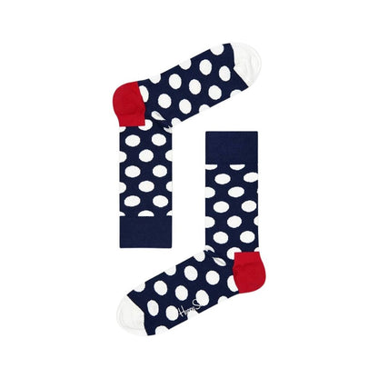 Happy Socks Blue Red & White Dot Cotton Socks