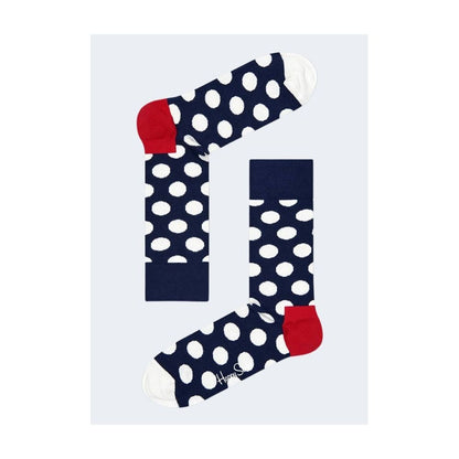 Happy Socks Blue Red & White Dot Cotton Socks