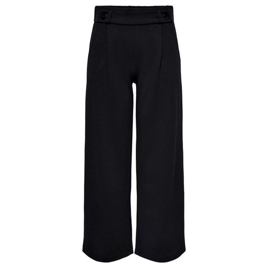 Jacqueline De Yong Black Polyester Palazzo Trousers
