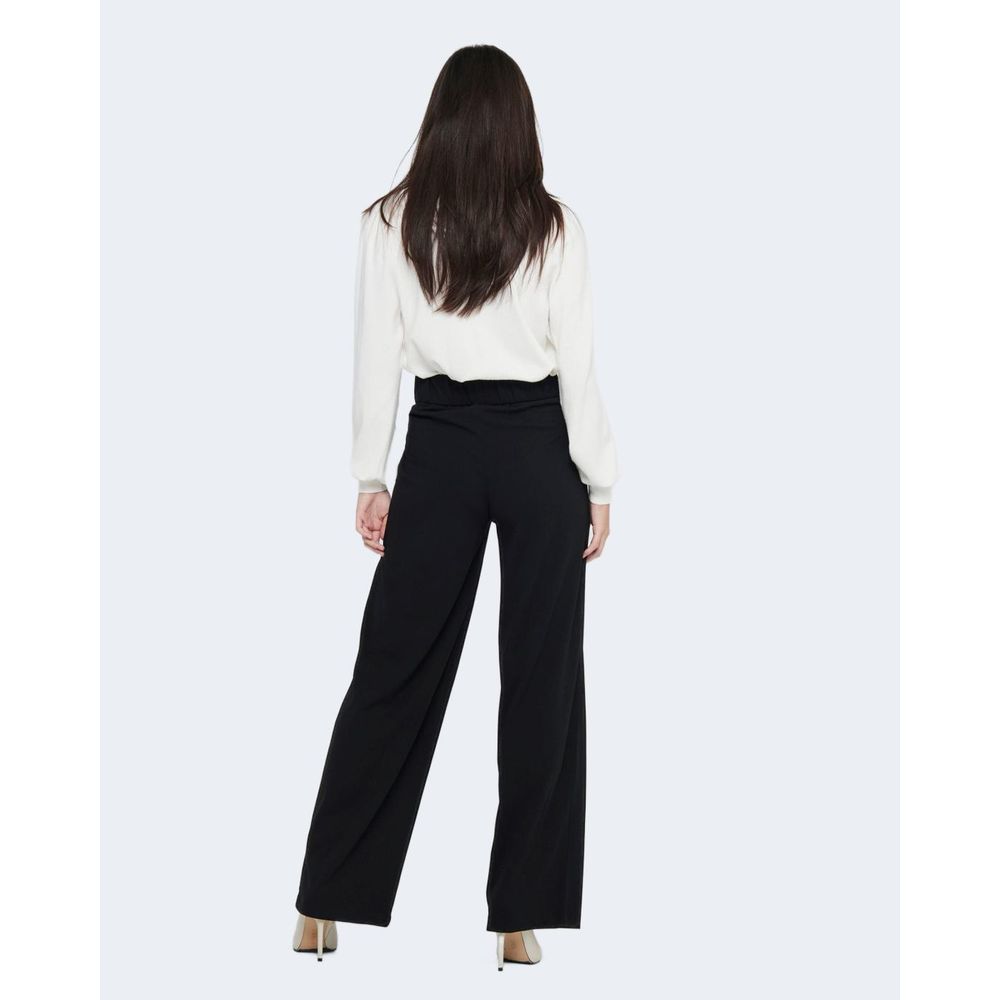 Jacqueline De Yong Black Polyester Palazzo Trousers