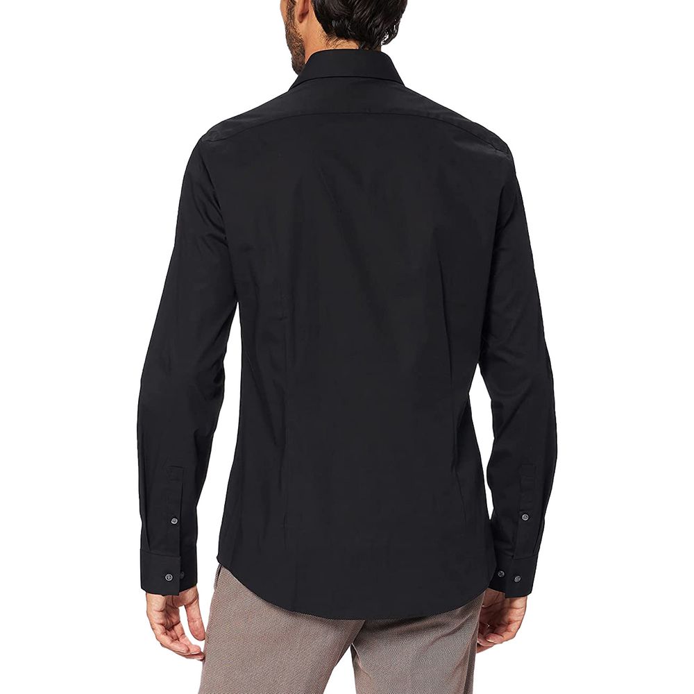 Calvin Klein Black Cotton Long Sleeve Shirt
